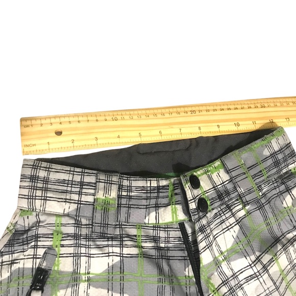 Trilogy Women's Gray Green Plaid Snow Pants / Insulated Ski/Snowboard Pants XXS - Picture 10 of 16